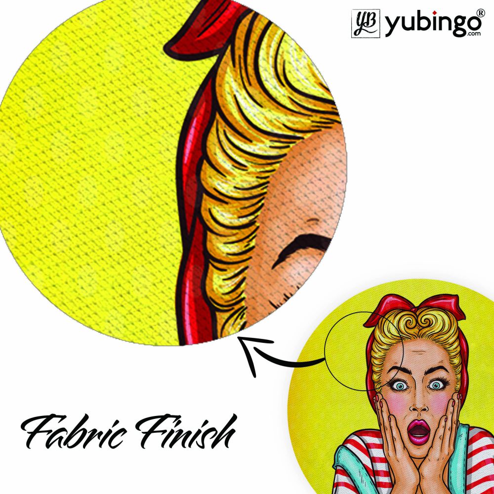 Surprised Mouse Pad (Round)-Image3