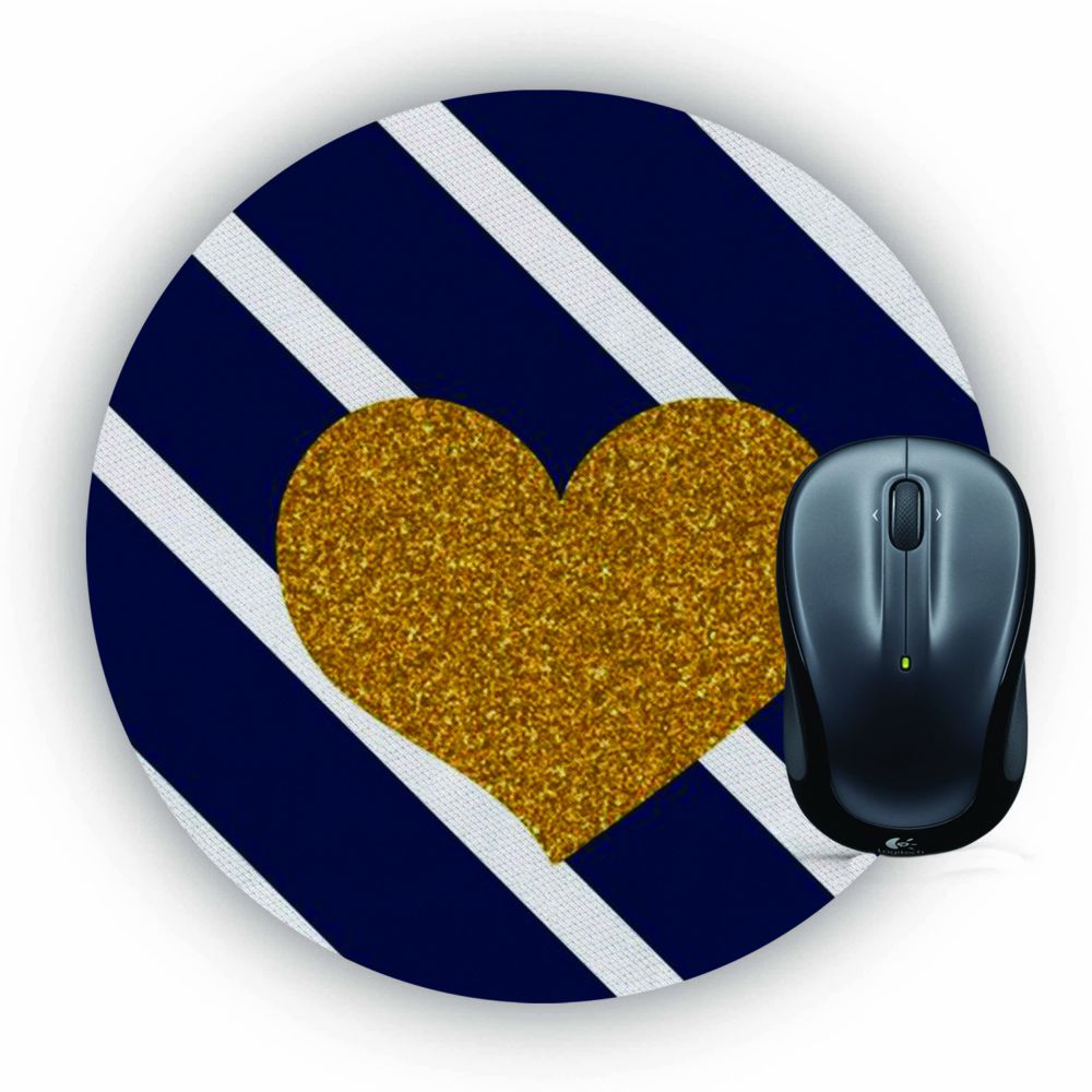 The Heart Mouse Pad (Round)