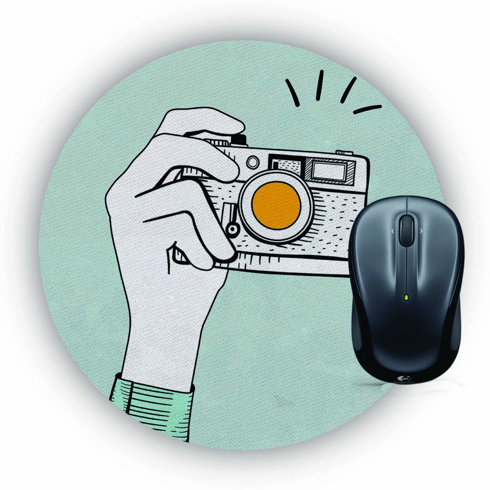 The Photographer Mouse Pad (Round)