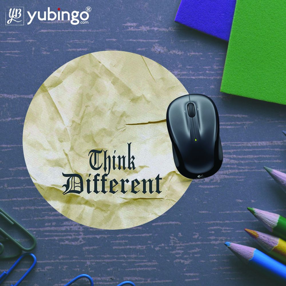 Think Different Mouse Pad (Round)-Image5