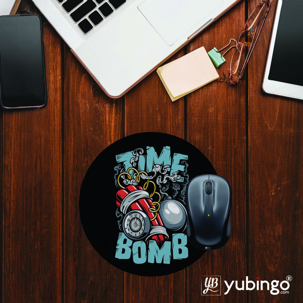 Time Bomb Mouse Pad (Round)-Image2