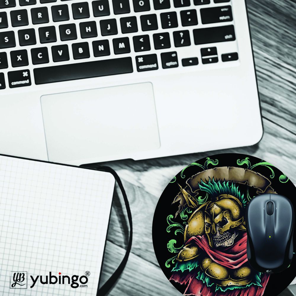 Undead Spartan Mouse Pad (Round)-Image4
