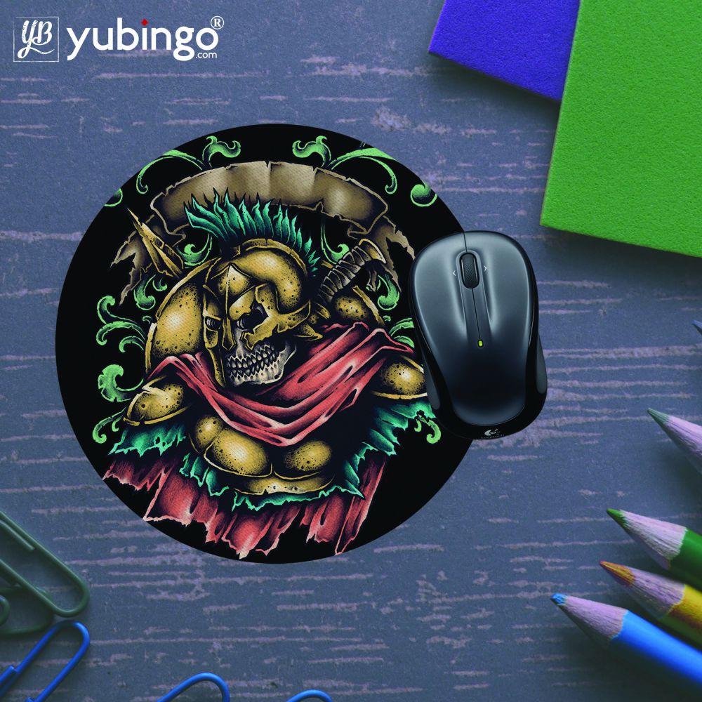Undead Spartan Mouse Pad (Round)-Image5