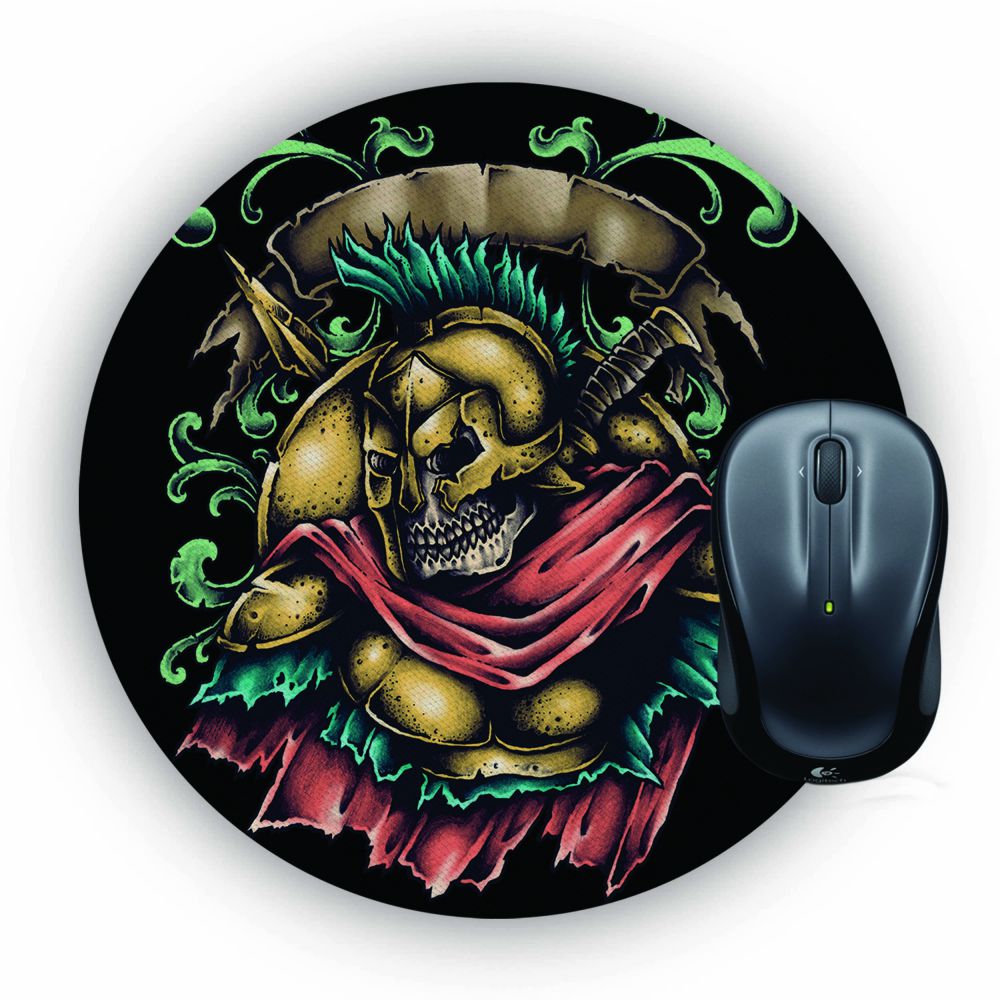 Undead Spartan Mouse Pad (Round)