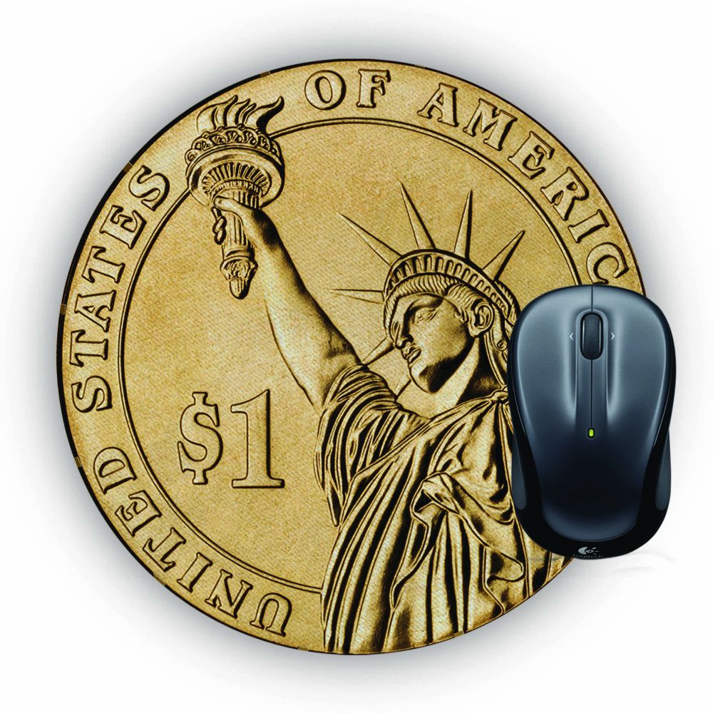 US Dollar Mouse Pad (Round)