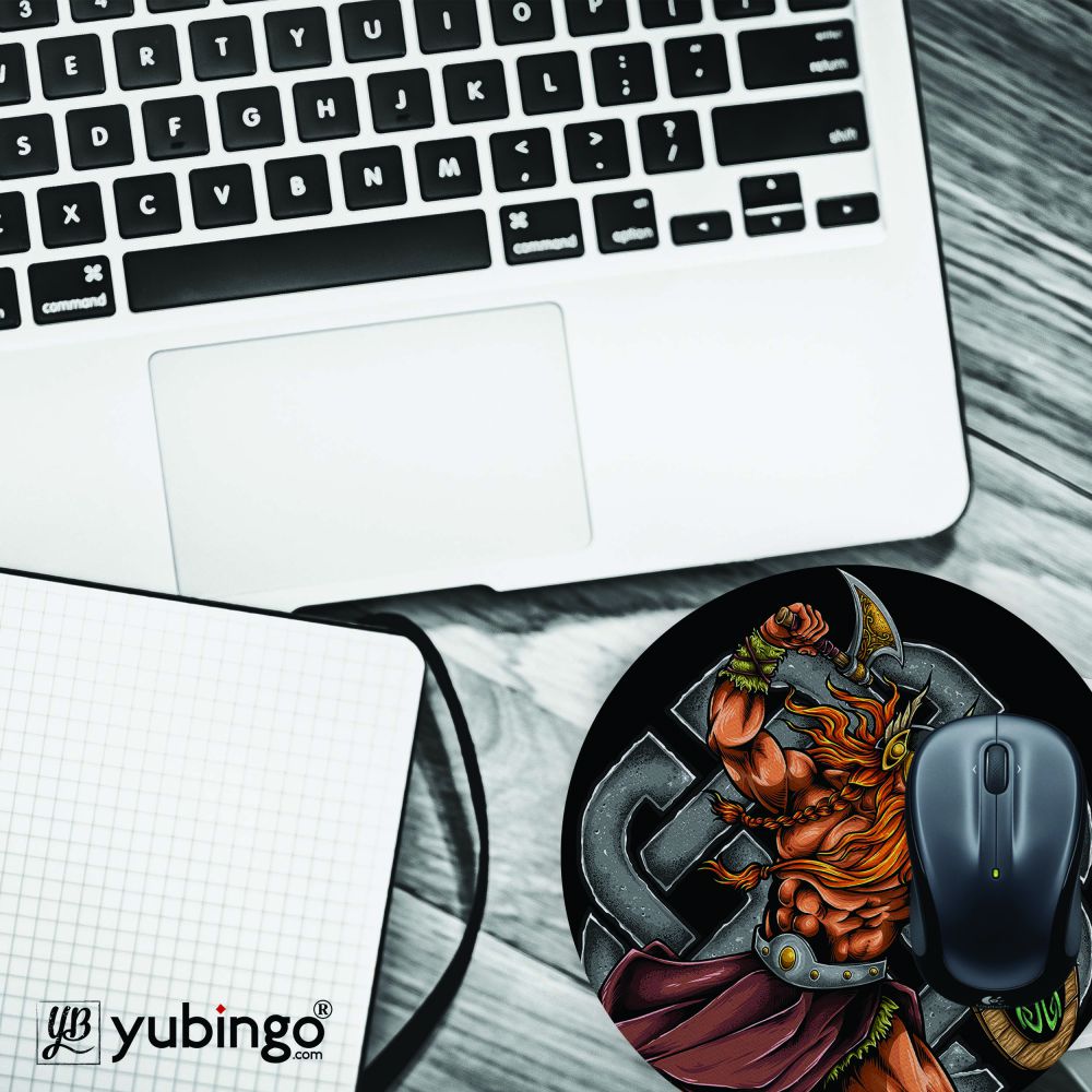 Viking Warrior Mouse Pad (Round)-Image4