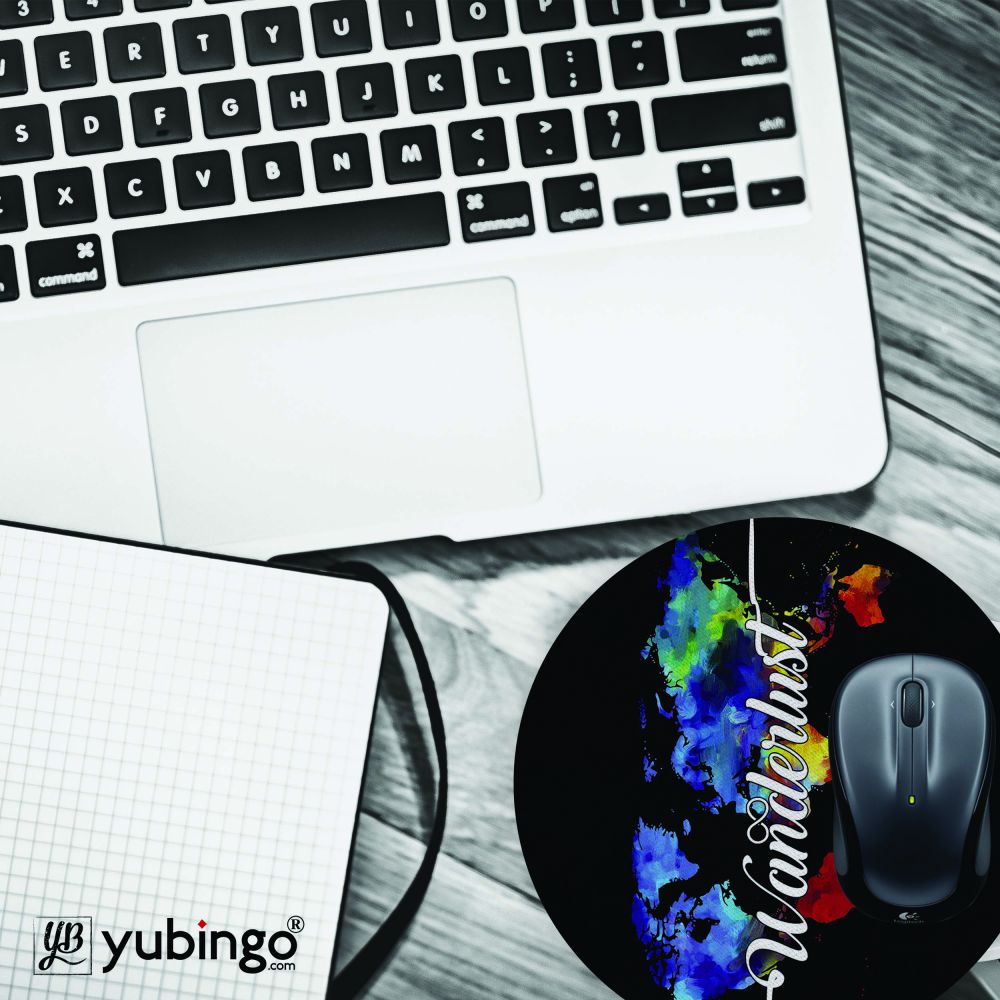 Wanderlust Mouse Pad (Round)-Image4