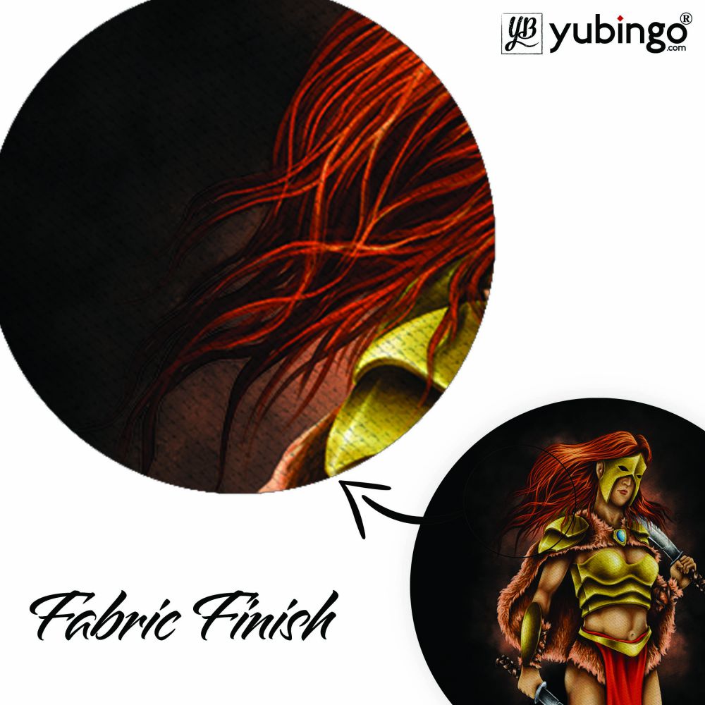 Warrior Queen Mouse Pad (Round)-Image3