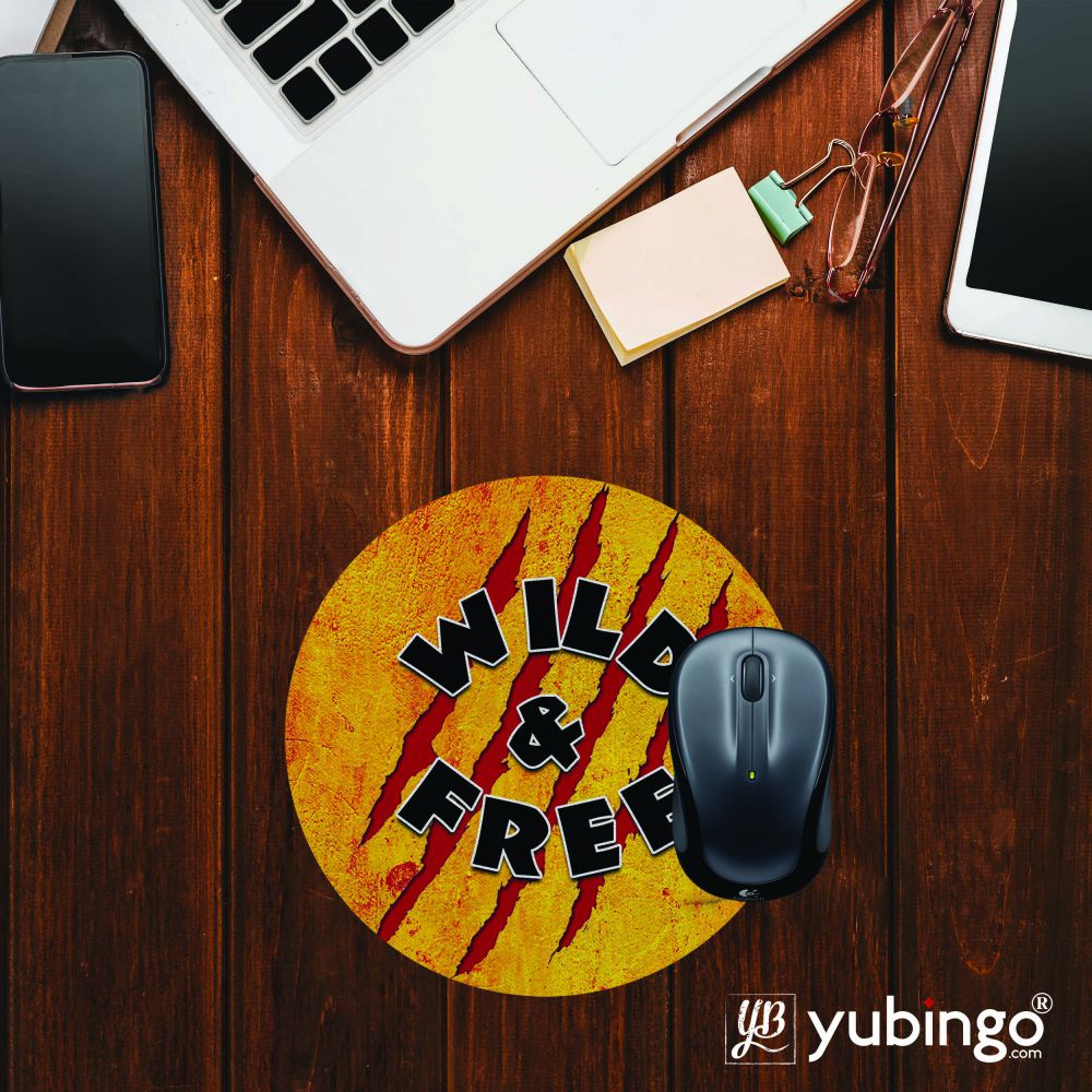 Wild and Free Mouse Pad (Round)-Image2