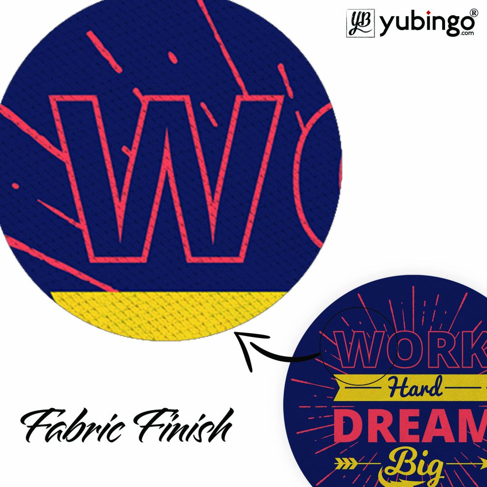 Work Hard Dream BIG Mouse Pad (Round)-Image3