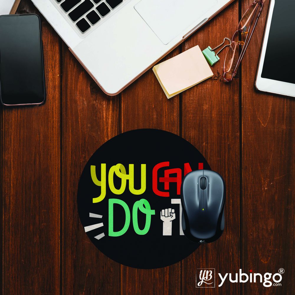 You Can Do It Mouse Pad (Round)-Image2