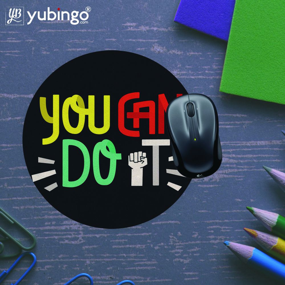 You Can Do It Mouse Pad (Round)-Image5