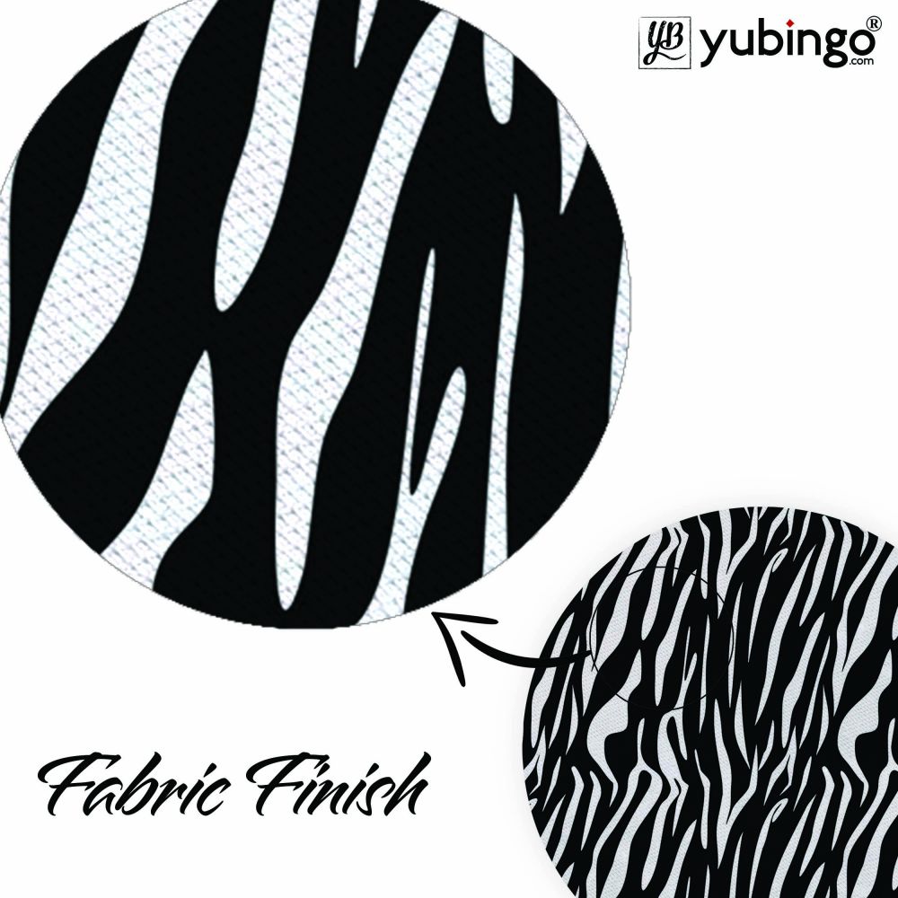 Zebra Stripes Mouse Pad (Round)-Image3