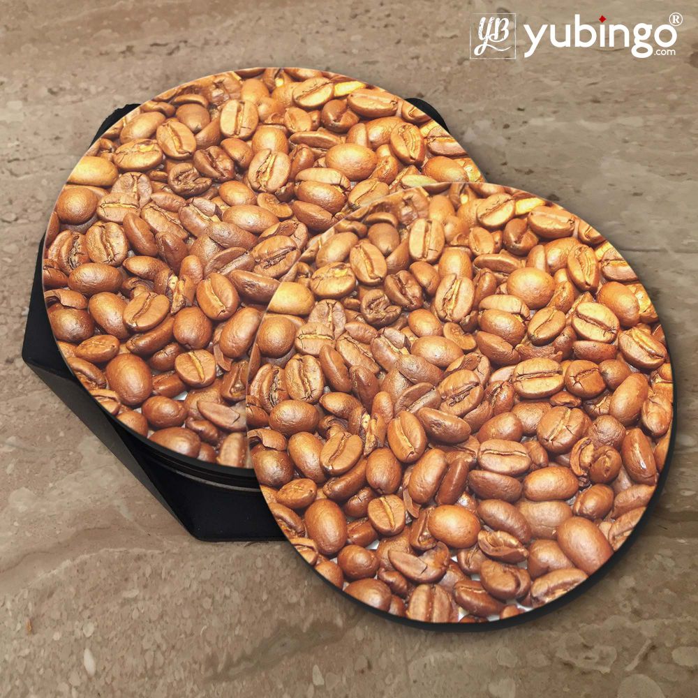 Coffee Beans Pattern Coasters-Image5