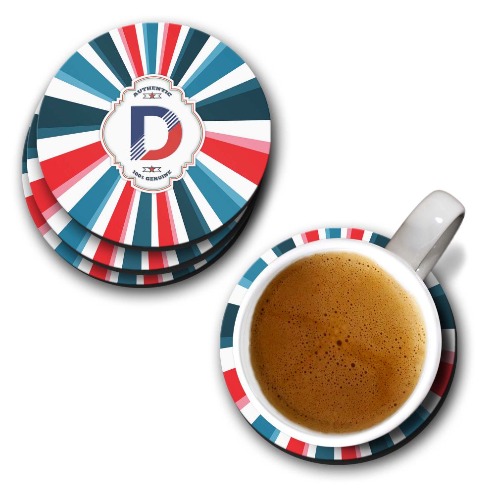 Colourful Customised Alphabet Coasters