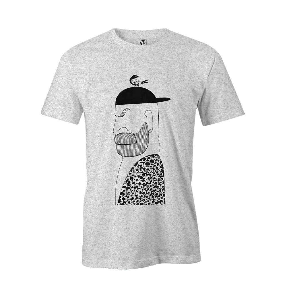 Common man Men T-Shirt-White Melange