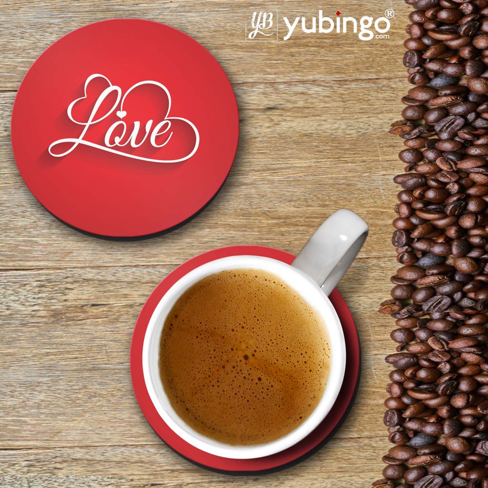 Heart with Love Coasters-Image2