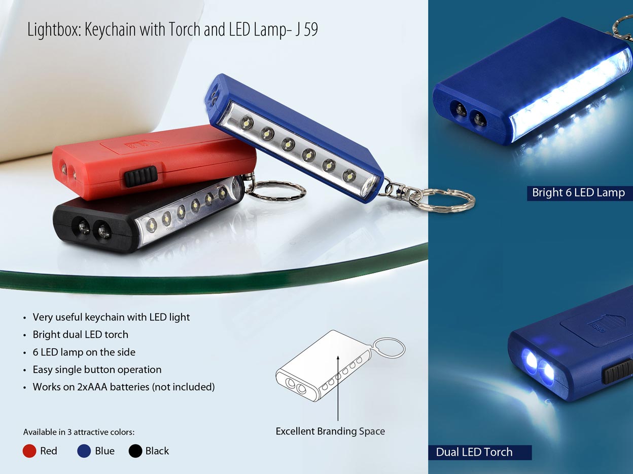 Keychain with Torch and 6 LED Lamp - product image 2