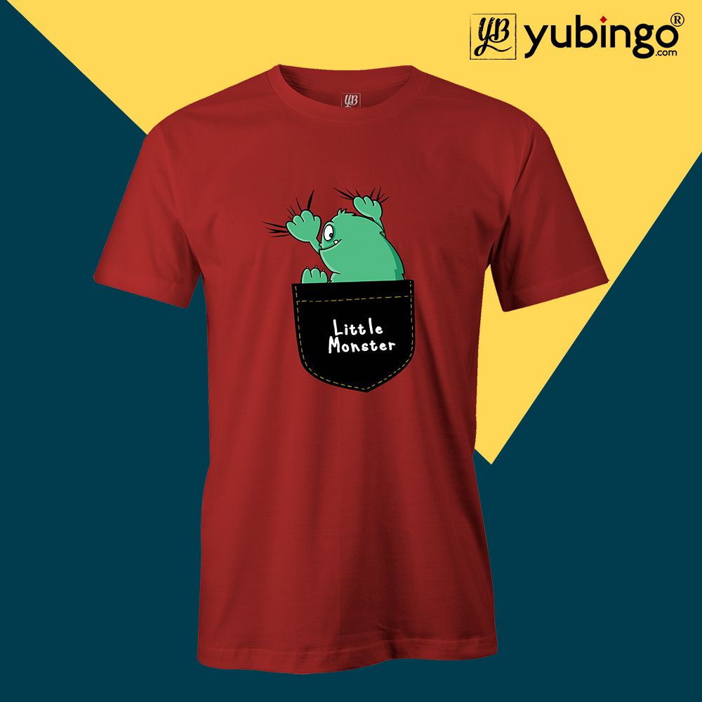 Little Monster Men T-Shirt-Red
