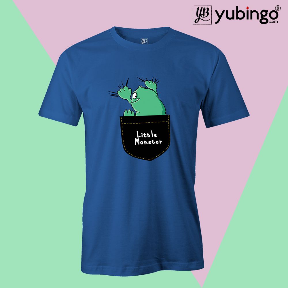 Little Monster Men T-Shirt-Royal Blue