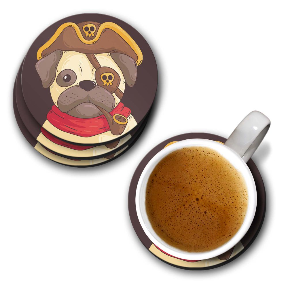 Mafia Pug Coasters