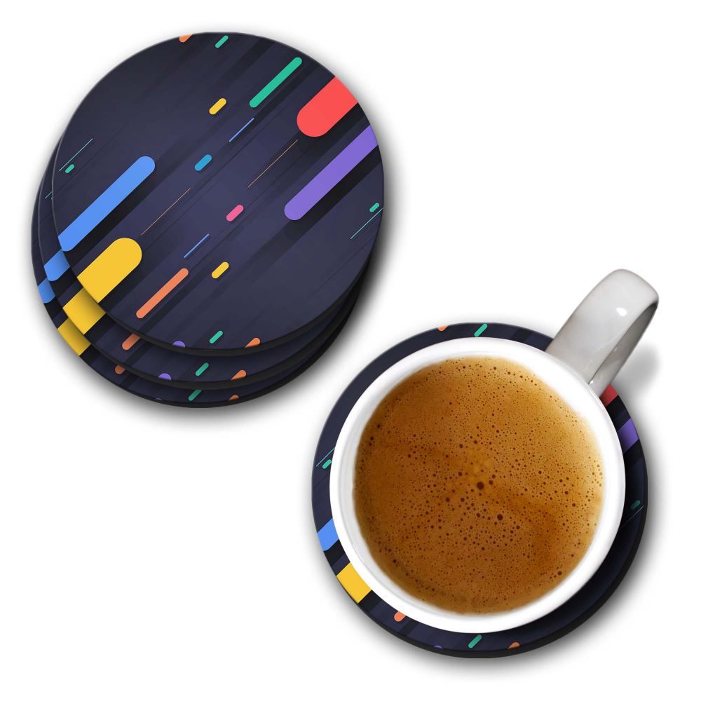 Oval Style Pattern Coasters