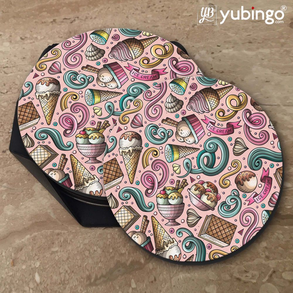 Pink Ice Cream Coasters-Image5