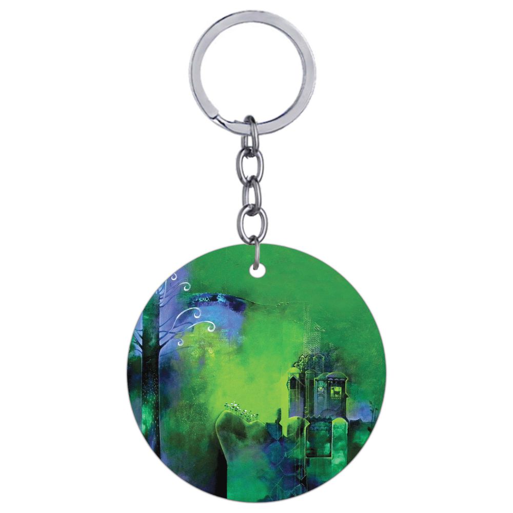I m Lost Round Keychain
