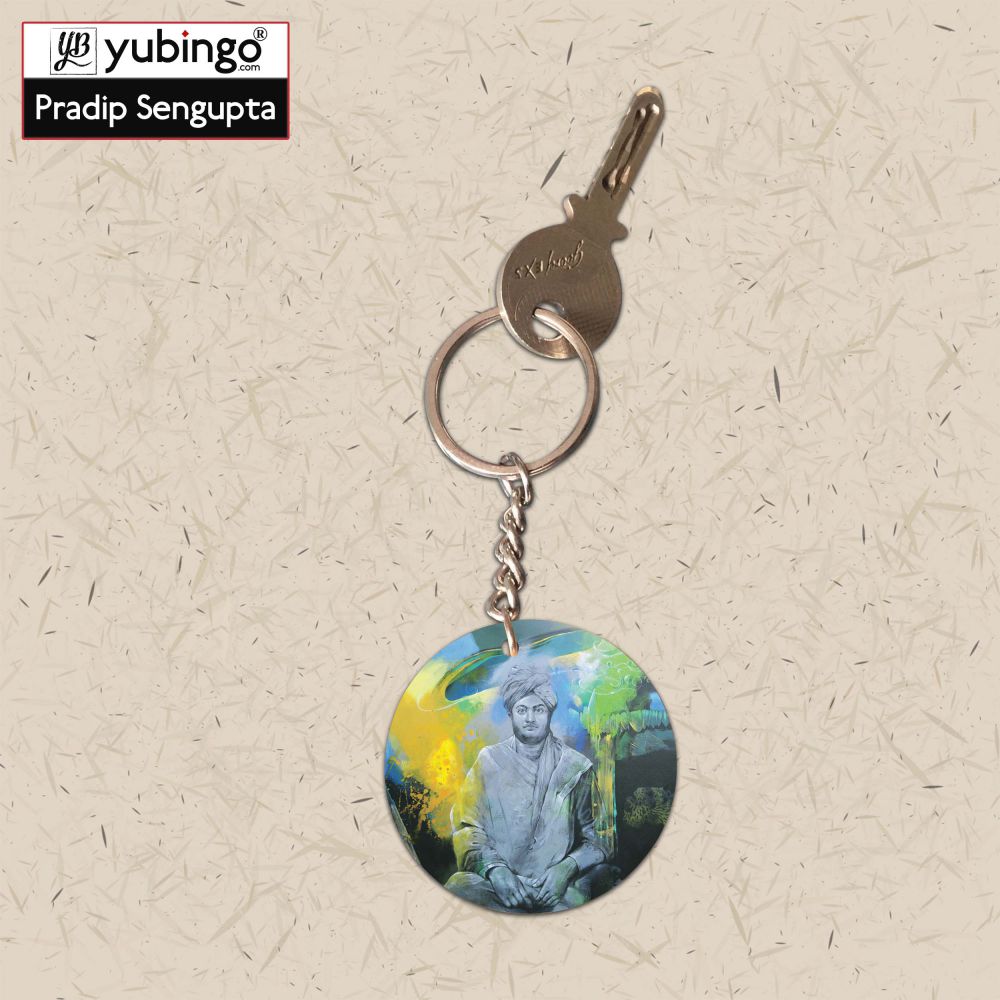 Swami Vivekananda Round Keychain-Image3