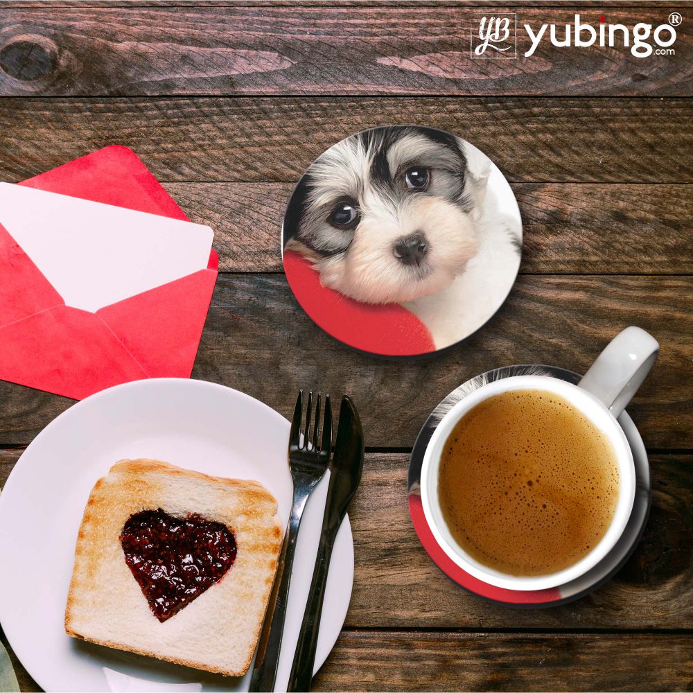 Puppy With Pillow Coasters-Image3