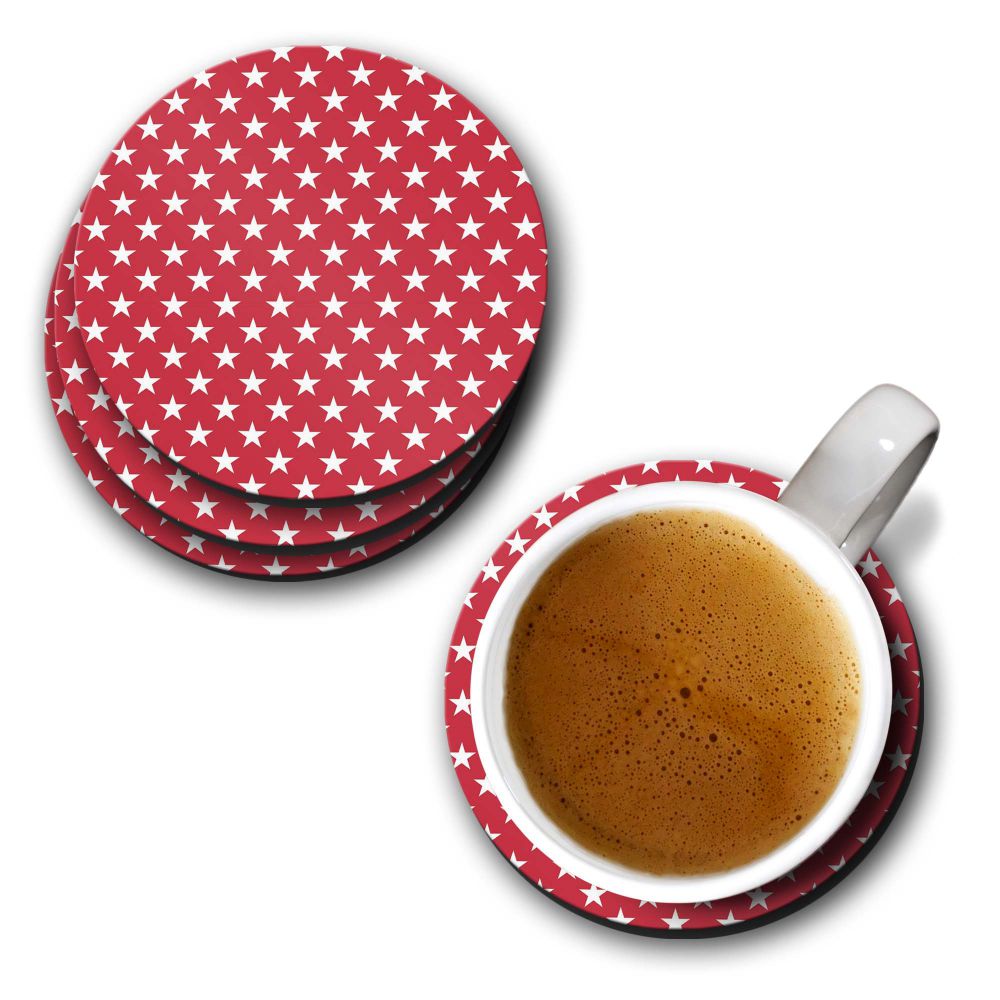 Red Stars Coasters