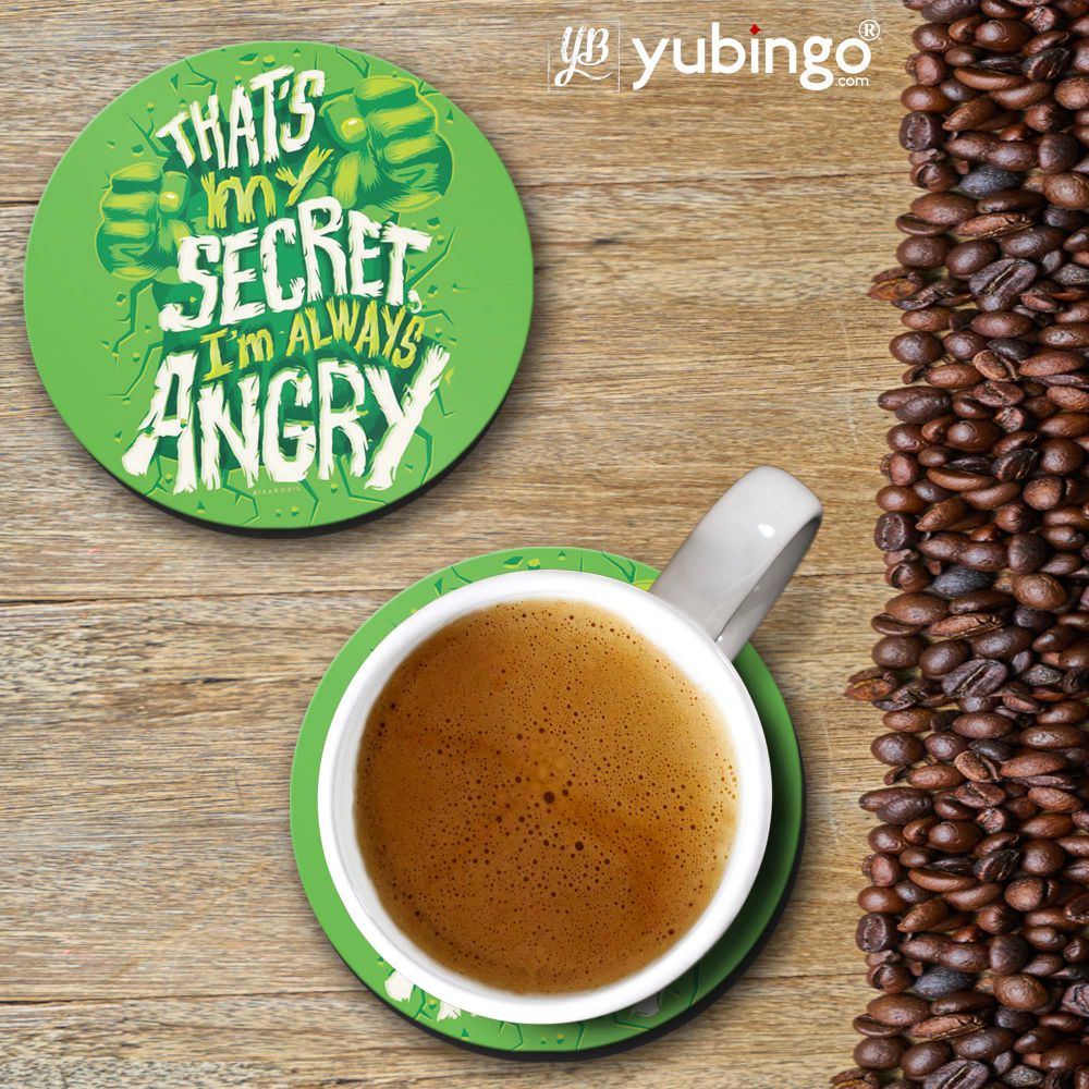 Secret I Am Always Angry Coasters-Image2