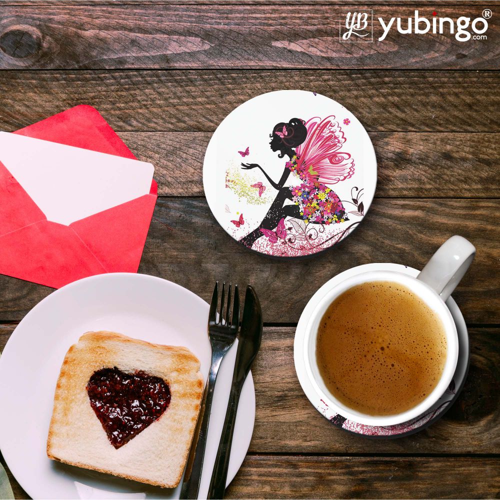 The Pixie With Her Butterflies Coasters-Image3