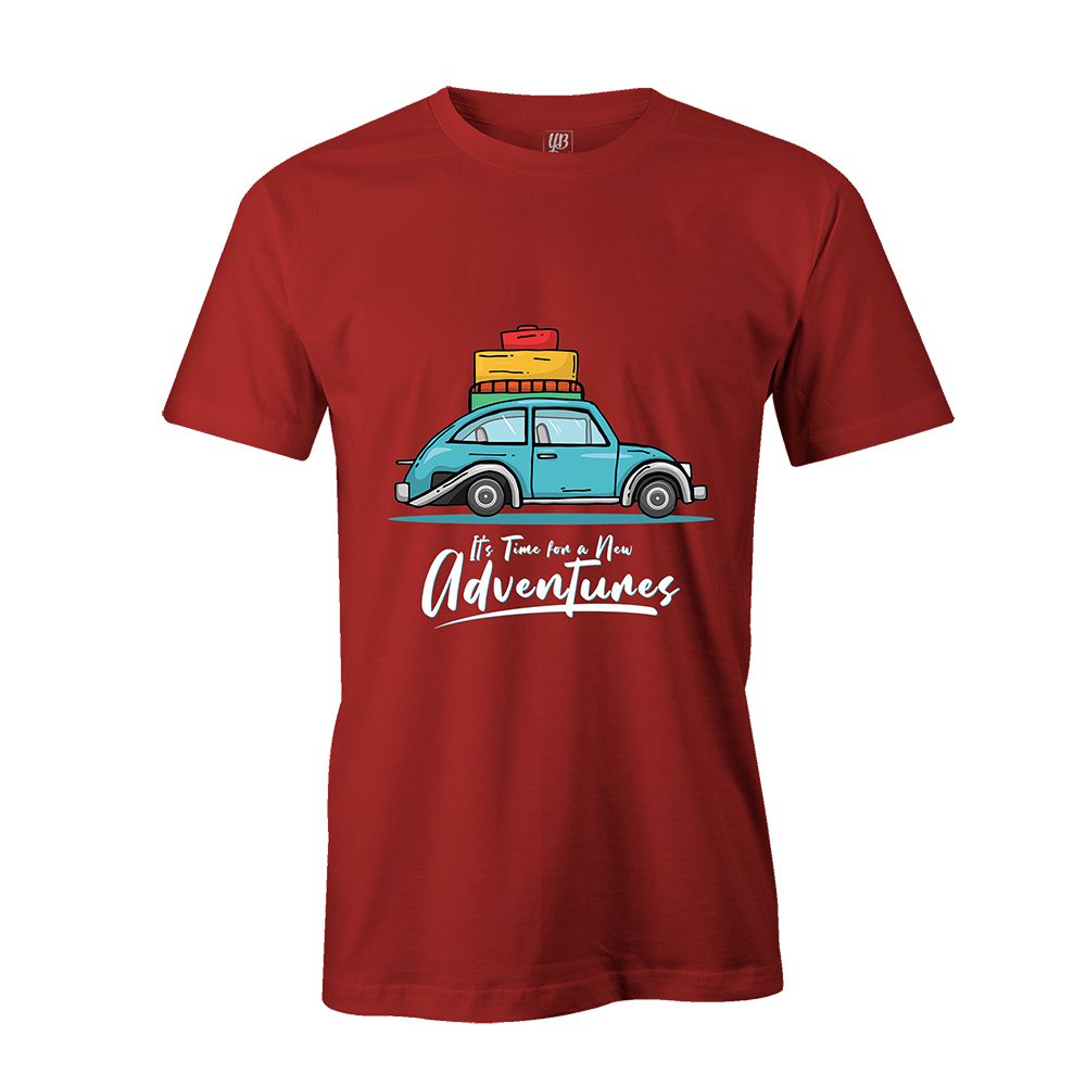 Time for Adventure Men T-Shirt-Red