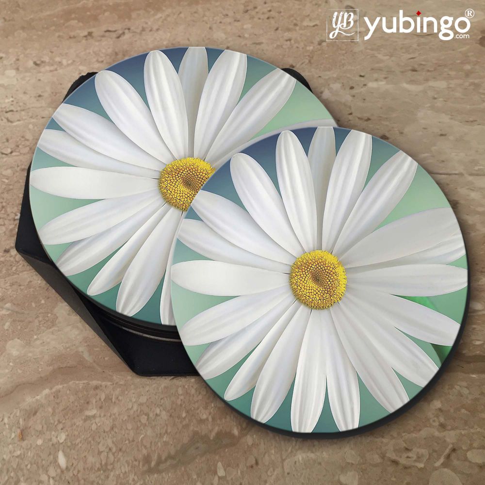 White Flower Coasters-Image5