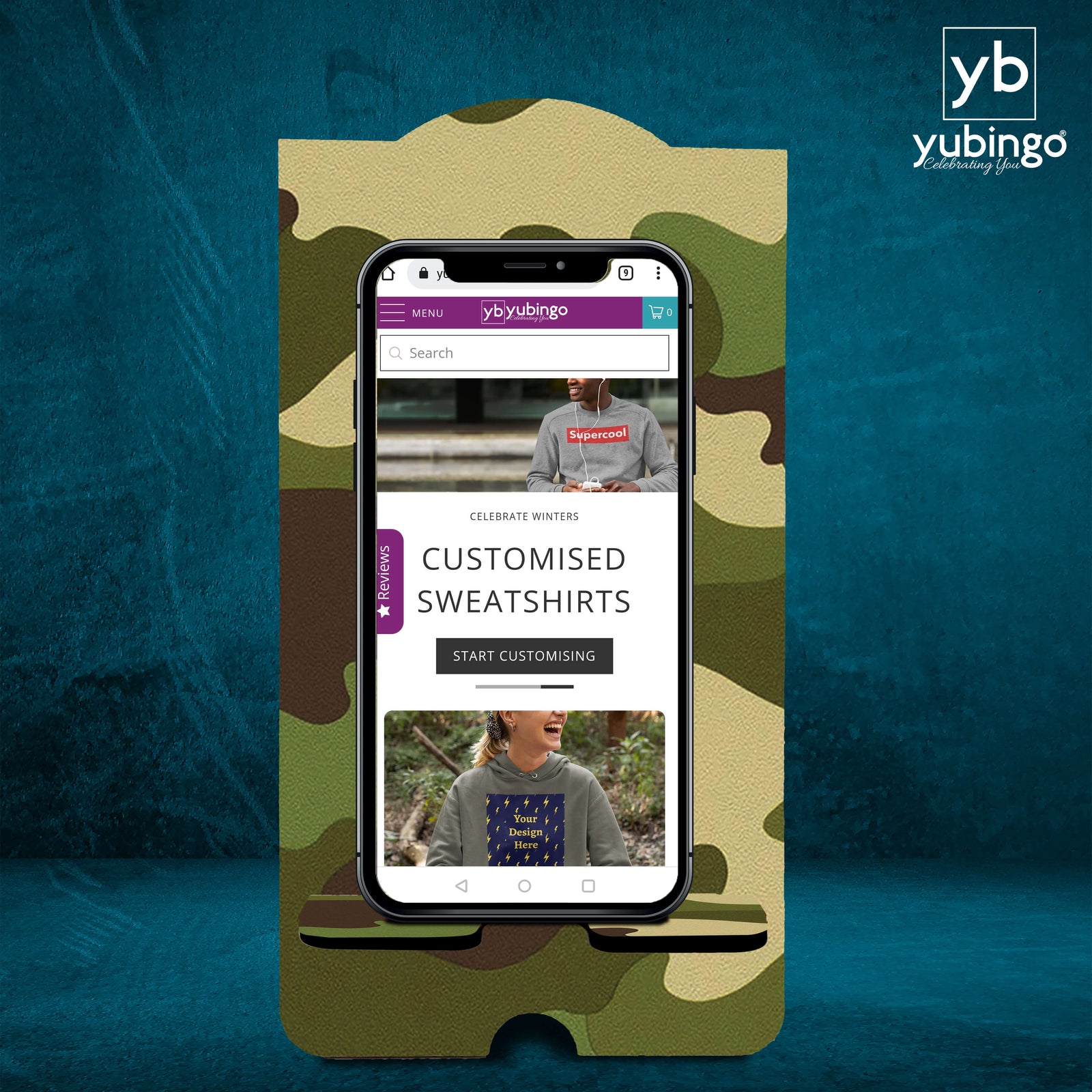 Army Pattern Mobile Stand-Image2