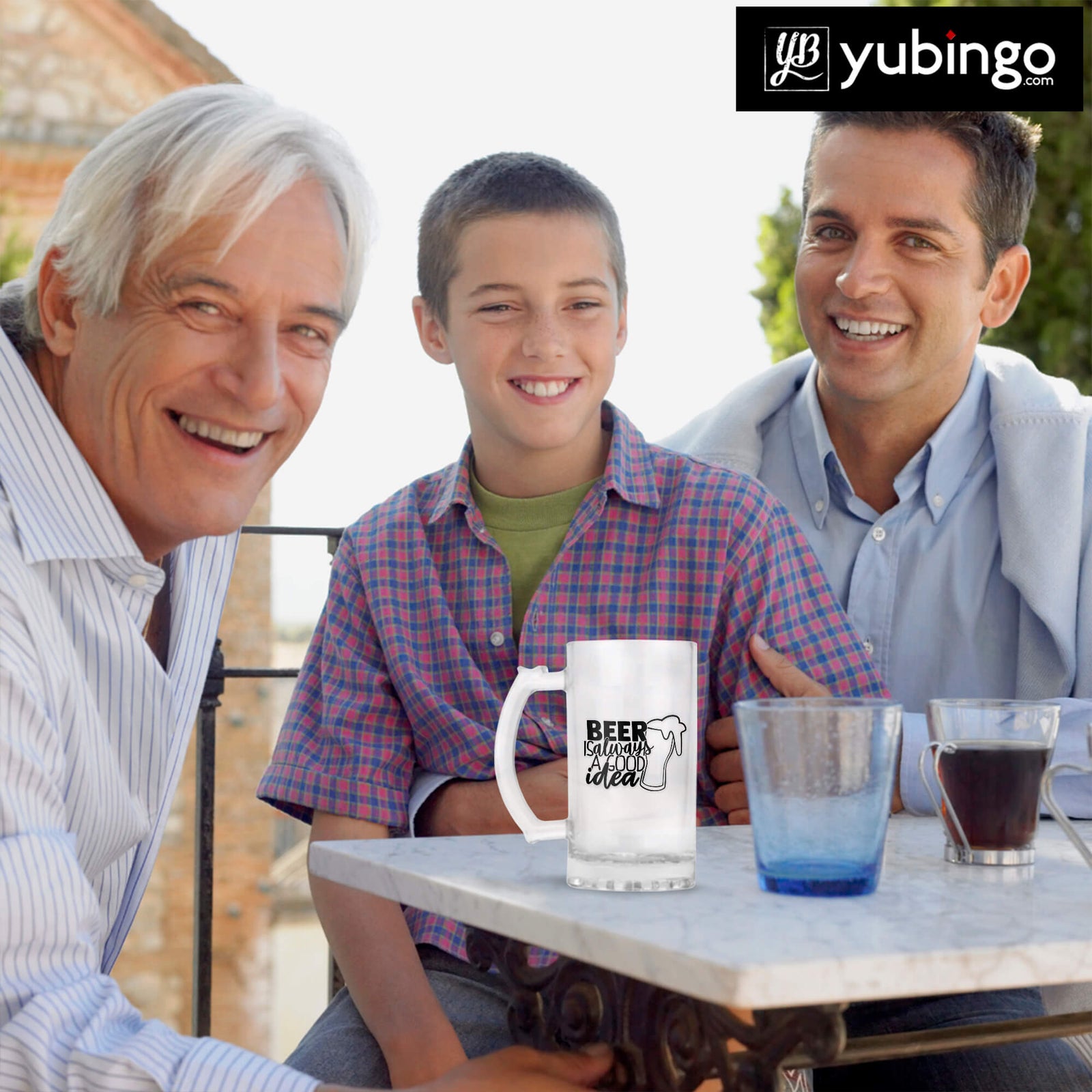 Beer Is Always Good Idea Beer Mug-Image4