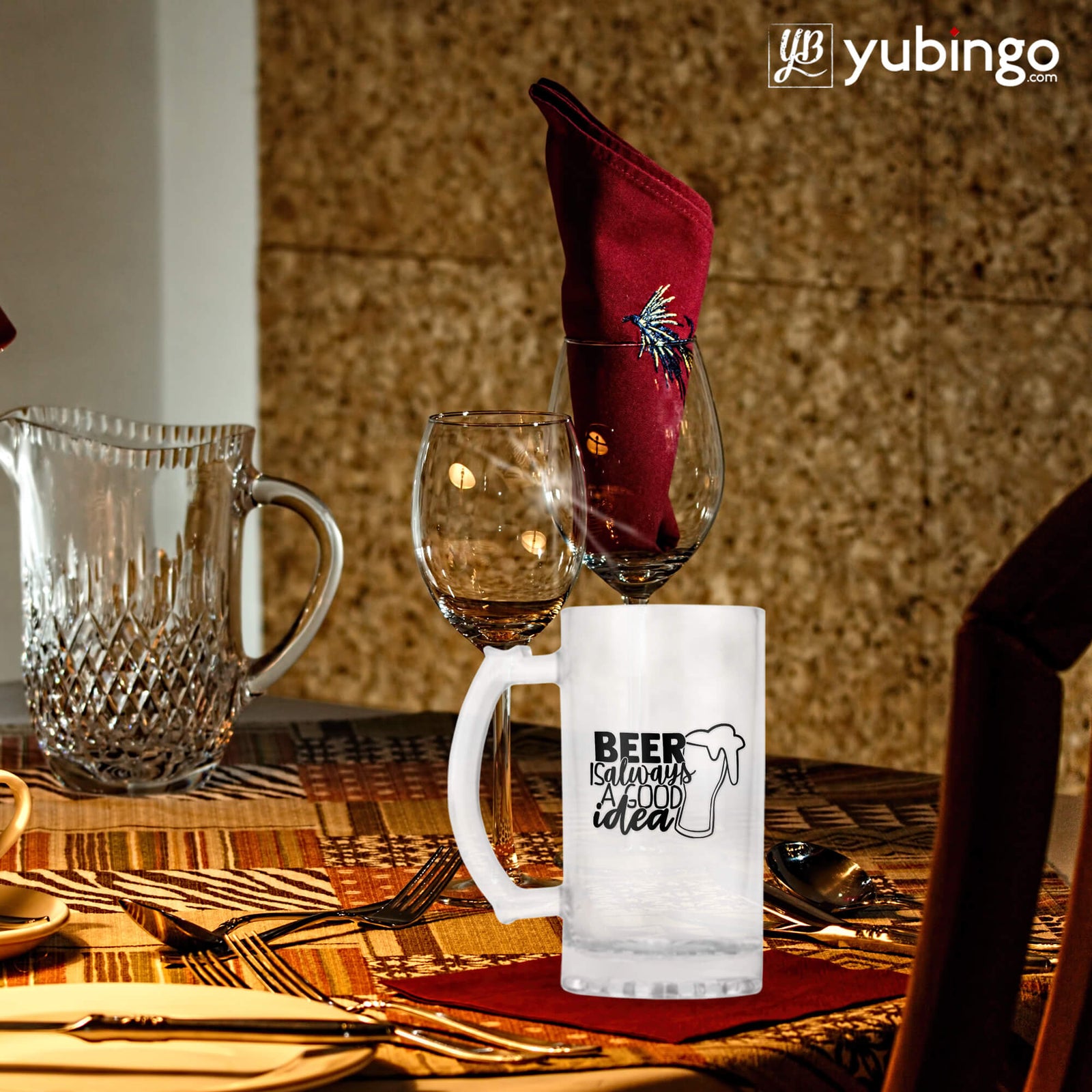 Beer Is Always Good Idea Beer Mug-Image3-Image7