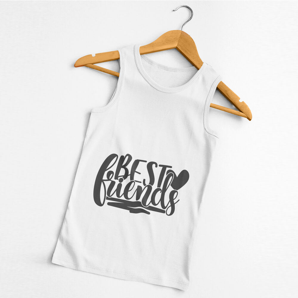 Best of Friends Tank Tops-White