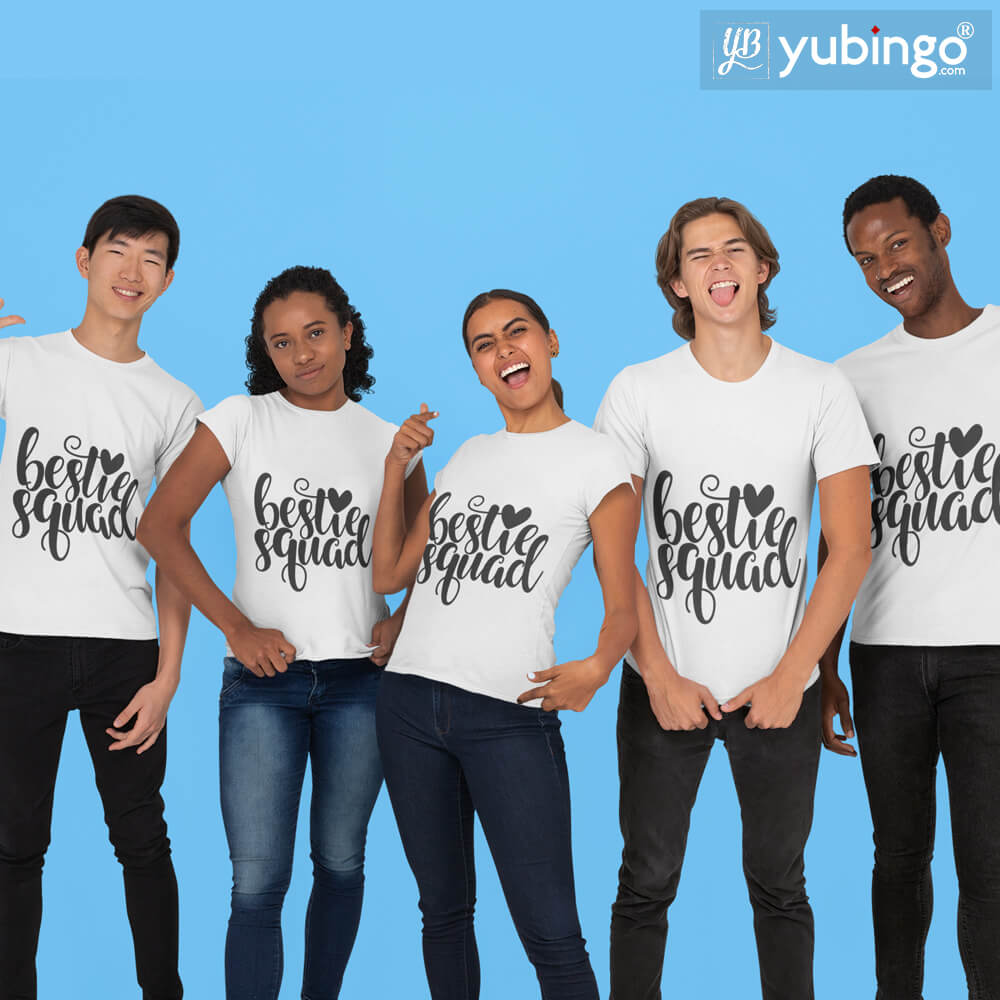 Bestie Squad T-Shirt-White