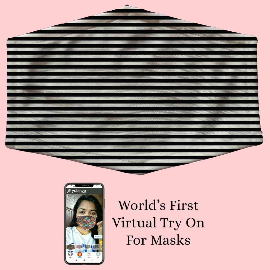 Black Stripes Mask
