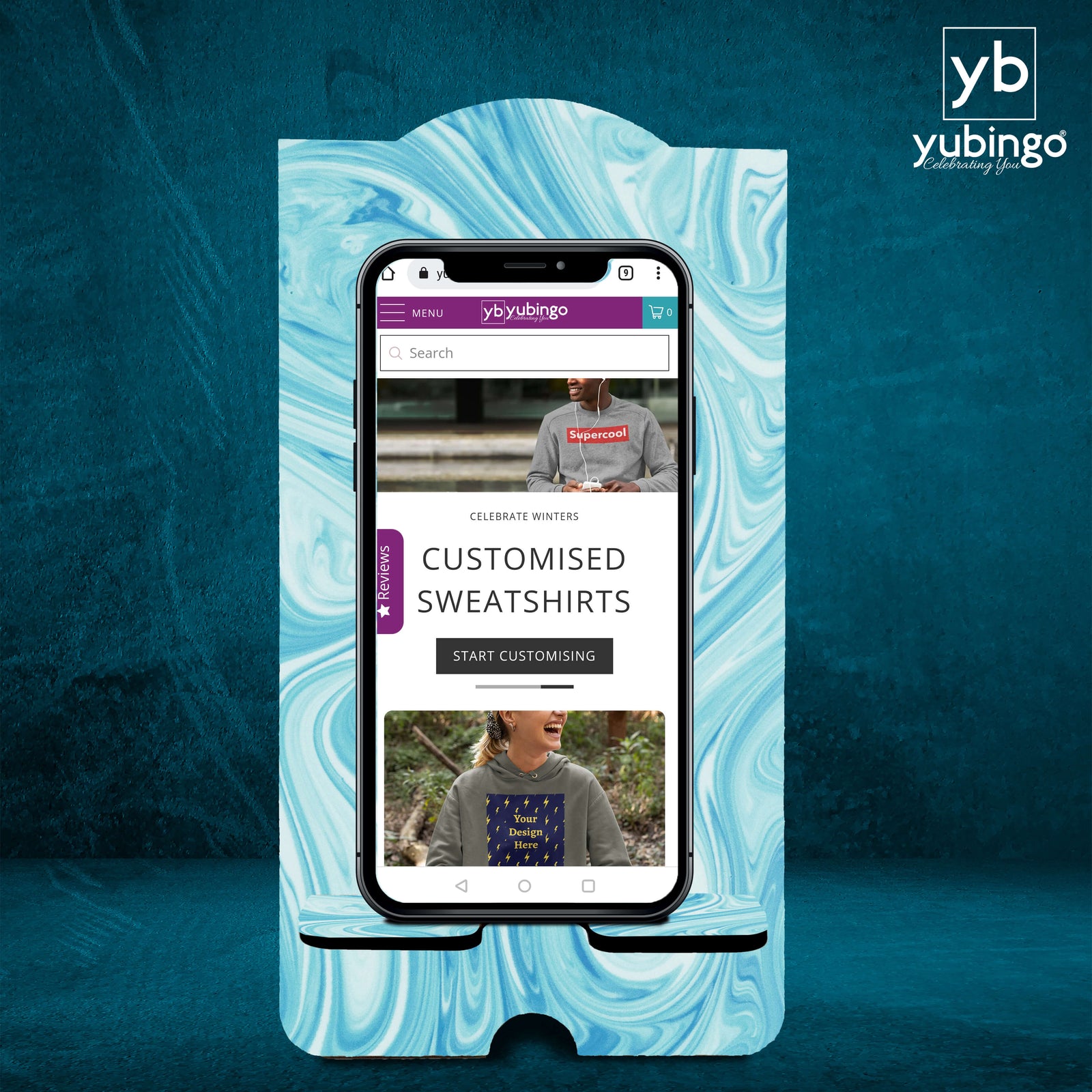 Blue Marble Mobile Stand-Image2