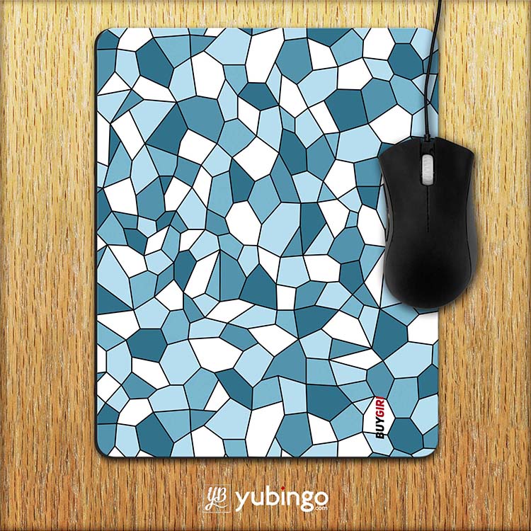 Blue Mosaic Mouse Pad-Image2