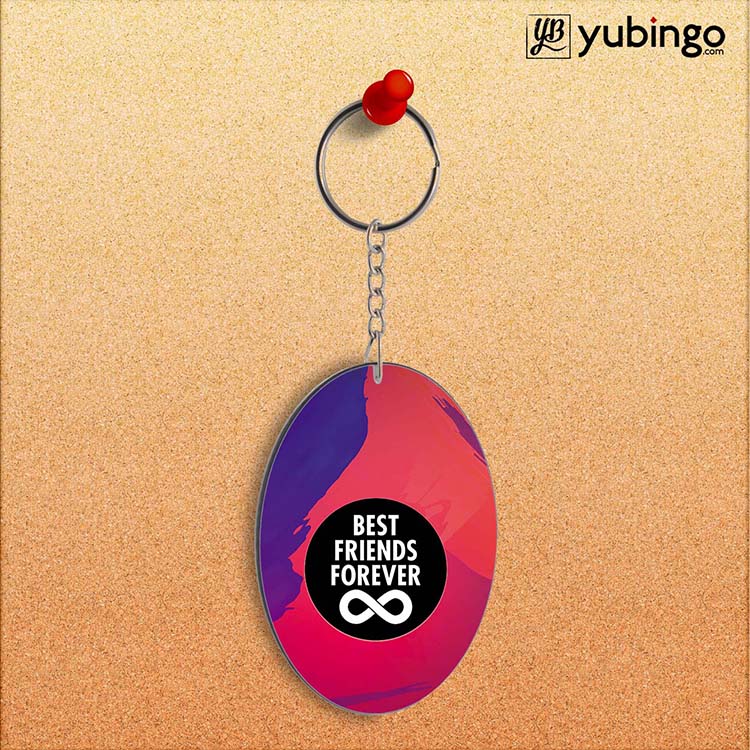 Best Friends Forever Oval Key Chain-Image2