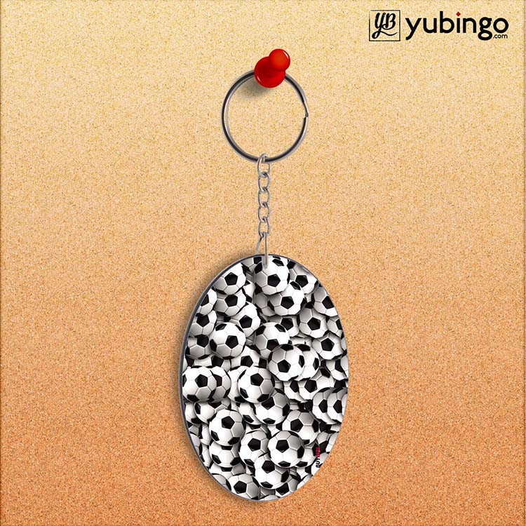 Footballs Oval Key Chain-Image2