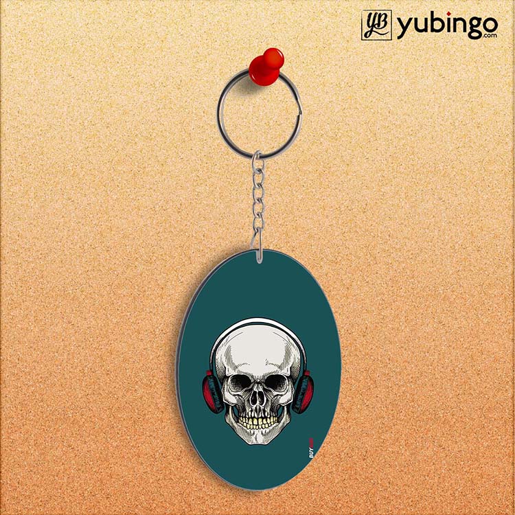 Music Deep Inside Oval Key Chain-Image2