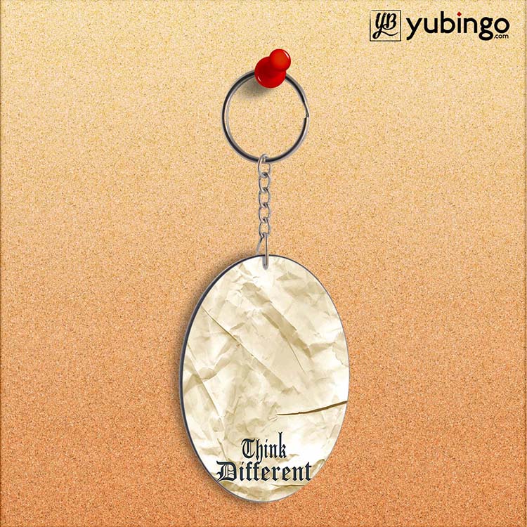 Think Different Oval Key Chain-Image2