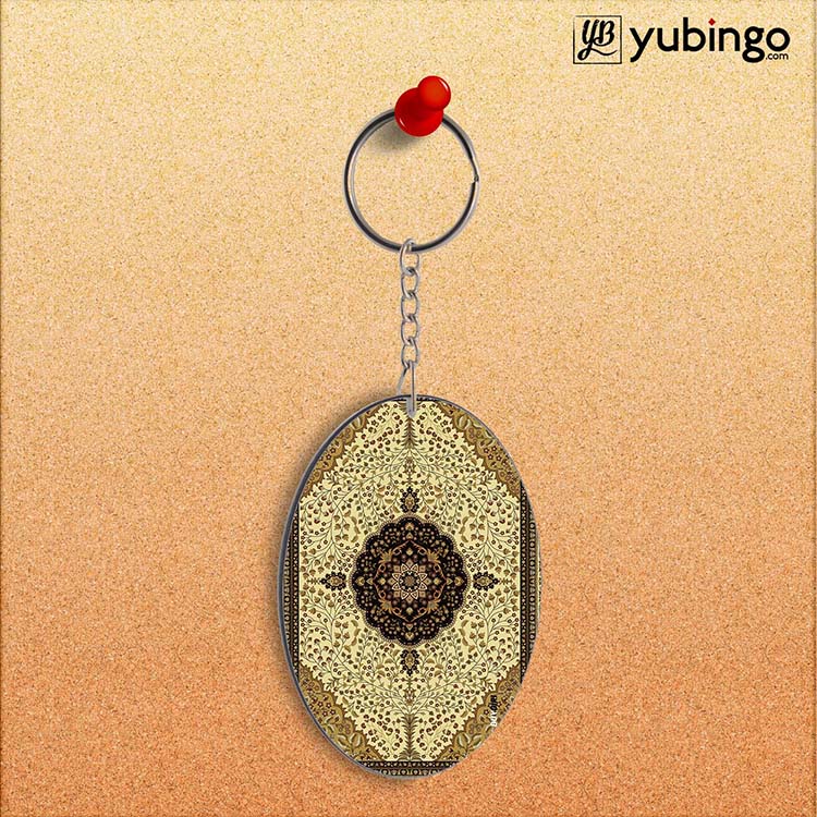 Turkish Carpet Oval Key Chain-Image2