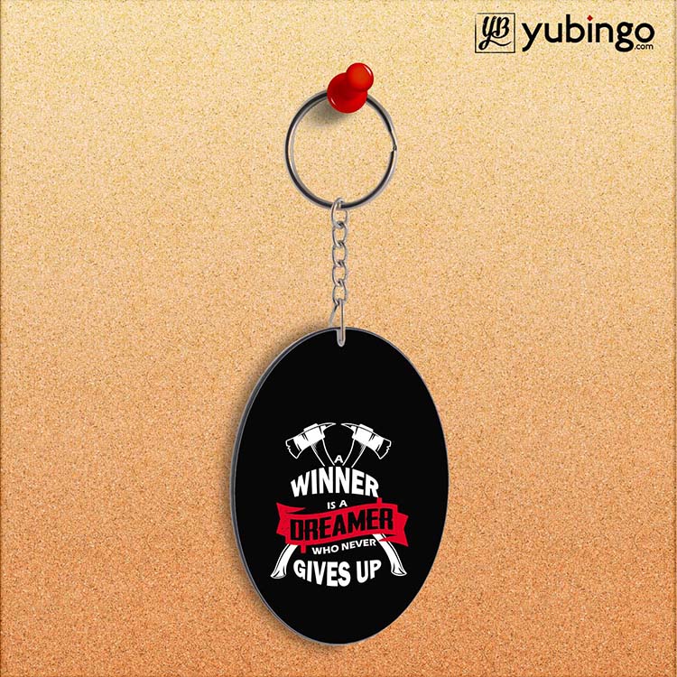 Winner is Dreamer Oval Key Chain-Image2