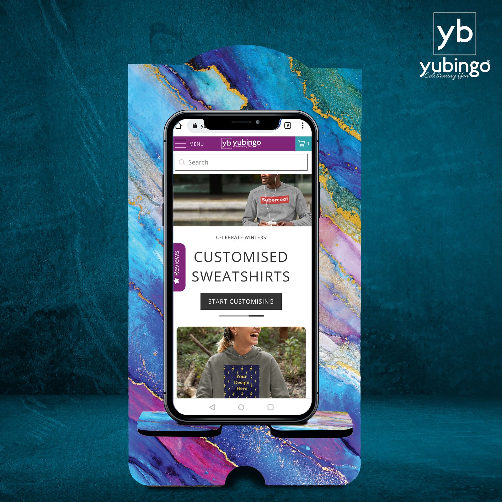 Classic Marbles Mobile Stand-Image2